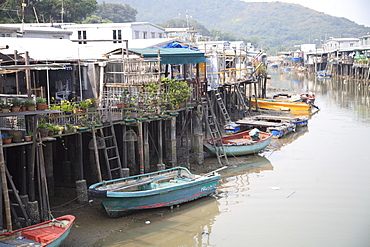 Stilt Houses, Tai O Fishing Village, Lantau Island, Hong Kong, China, Asia