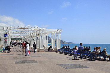 Promenade des Anglais, Nice, Cote d'Azur, Alpes Maritimes, Provence, French Riviera, France, Mediterranean, Europe