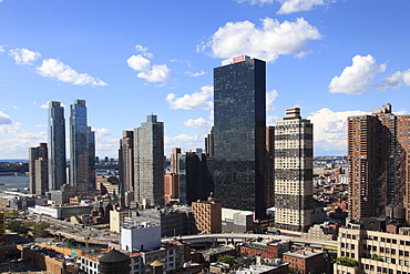 Midtown skyline, West Side, Manhattan, New York City, United States of America, North America