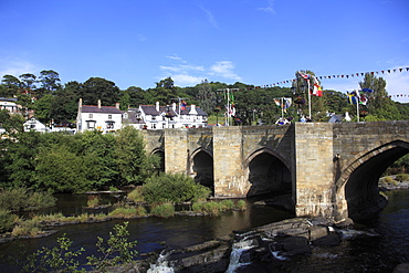 Llangollen, Dee Bridge, one of the Seven Wonders of Wales, Dee River, Dee Valley, Denbighshire, North Wales, United Kingdom, Europe