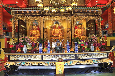 The Main Shrine Hall of Buddha, Po Lin Monastery, Hong Kong, China, Asia