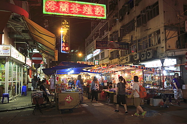 Temple Street Night Market, Kowloon, Hong Kong, China, Asia