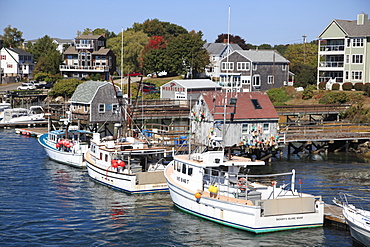 Lobster Fishing Boats, Badger's Island, Kittery, Piscataqua River, Maine, New England, United States of America, North America