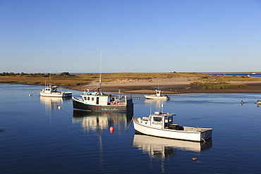 Fishing boats, Harbor, Chatham, Cape Cod, Massachusetts, New England, United States of America, North America