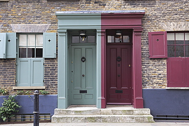 Historic Huguenot houses dating from the 18th century, Spitalfields, East End, London, England, United Kingdom, Europe