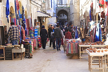 Artisans Market below Ramparts, Medina, UNESCO World Heritage Site, Essaouira, Morocco, North Africa, Africa