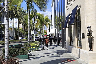 Rodeo Drive, Beverly Hills, Los Angeles, California, United States of America, North America