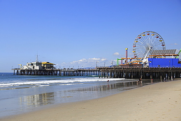 Santa Monica Pier, Pacific Park, Beach, Santa Monica, Los Angeles, California, United States of America, North America