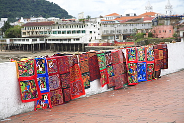 Kuna handicrafts, Casco Viejo, Casco Antiguo, Old City, San Felipe District, Panama City, Panama, Central America