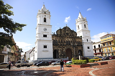 Catedral de Nuestra Senora de la Asuncion, Casco Antiguo (Casco Viejo), San Felipe District, Old City, UNESCO World Heritage Site, Panama City, Panama, Central America