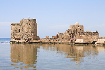 Crusader Sea Castle, Sidon, Lebanon, Middle East