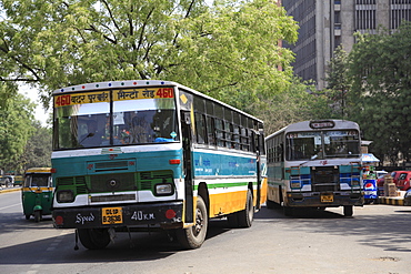 Buses, New Delhi, India, Asia