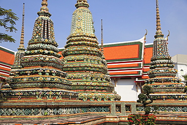 Wat Pho (Wat Po) (Wat Phra Chetuphon), oldest Buddhist temple in the city, Rattanakosin (Ratanakosin), Bangkok, Thailand, Southeast Asia, Asia