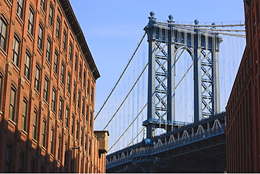 Manhattan Bridge, DUMBO, Brooklyn, New York City, New York, United States of America, North America