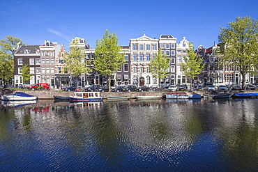 Singel Canal, Amsterdam, Netherlands, Europe