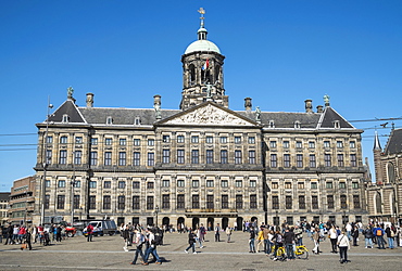 The Royal Palace, built in 1648, originally the Town Hall, Dam Square, Amsterdam, Netherlands, Europe