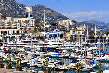 Monaco harbour, Monaco, Mediterranean, Europe