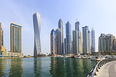 Cayan Tower in Dubai Marina, Dubai, United Arab Emirates, Middle East 