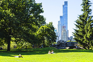 Skyscrapers bordering Central Park, Manhattan, New York City, New York, United States of America, North America