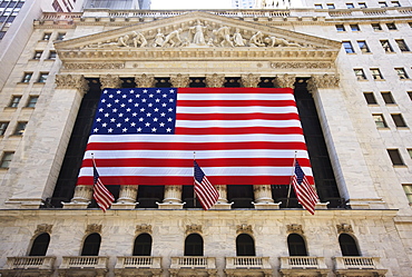 The New York Stock Exchange, Broad Street, Wall Street, Manhattan, New York City, New York, United States of America, North America