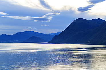 Dawn on Storfjord (Storfjorden), Norway, Scandinavia, Europe