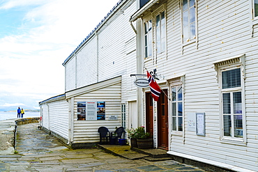 19th century warehouses, now housing the Fisheries Museum (Fiskerimusee), Alesund, Norway, Scandinavia, Europe