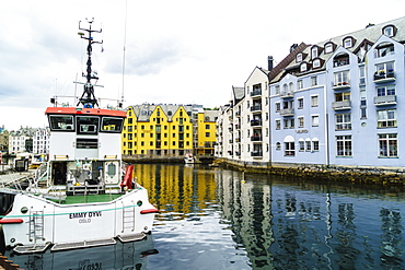 Alesund, noted for its Art Nouveau achitecture, Norway, Scandinavia, Europe