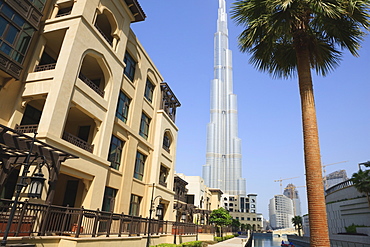 Burj Khalifa, formerly the Burj Dubai (Dubai Tower), the tallest tower in the world at 818m, Downtown Burj Dubai, Dubai, United Arab Emirates, Middle East