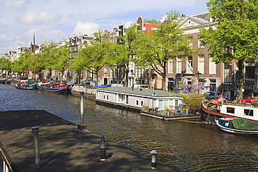 Houseboats, Amsterdam, Netherlands, Europe