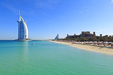 Burj Al Arab Hotel, Jumeirah Beach, Dubai, United Arab Emirates, Middle East