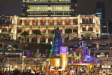 1881 Heritage with Christmas decorations, a retail re-development on the site of the former Marine Police Headquarters, Tsim Sha Tsui, Kowloon, Hong Kong, China, Asia