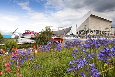 Aquatics Centre in the Olympic Park, Stratford City, London, England, United Kingdom, Europe