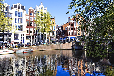 Singel Canal, Amsterdam, Netherlands, Europe