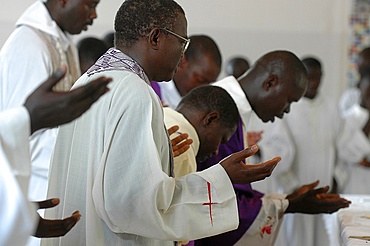 Catholic celebration, Fadiouth, Senegal, West Africa, Africa