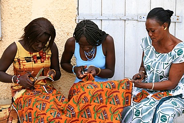 Tailoring class, Saint Louis, Senegal, West Africa, Africa