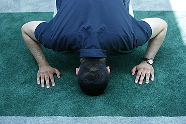 Friday prayer at Baitul Futuh mosque, London, England, United Kingdom, Europe