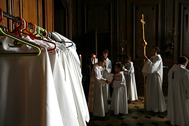 St. John's cathedral sacristy, Lyon, Rhone, France, Europe