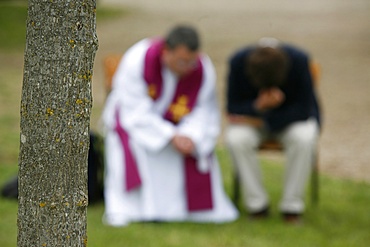 Holy confession, Ars-sur-Formans, Ain, France, Europe