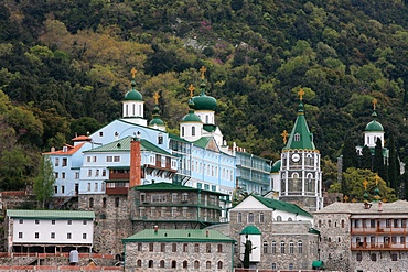 Pandeleimonos monastery on Mount Athos, Mount Athos, UNESCO World Heritage Site, Greece, Europe