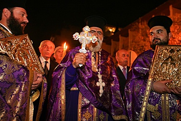 Greek Orthodox procession on Good Friday, Thessaloniki, Macedonia, Greece, Europe