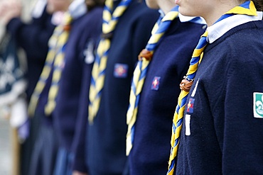 Girl scouts, Rome, Lazio, Italy, Europe