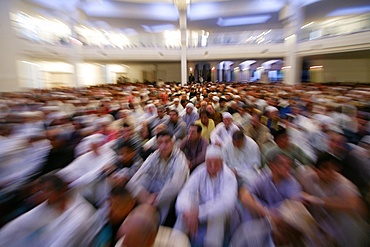 Aid el-Fitr celebrating the end of Ramadan, Great Mosque, Lyon, Rhone, France, Europe