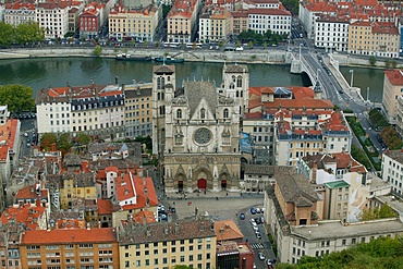 St. John's Cathedral, Lyon, Rhone, France, Europe