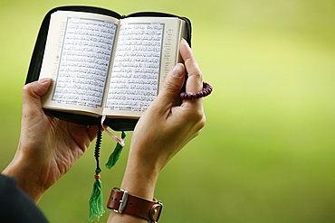 Close-up of the Koran