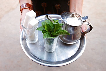 Mint tea, Agadir, Morocco, North Africa, Africa