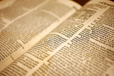 The Great Bible dating from 1539, St. Andrew's Cathedral, Sydney, New South Wales, Australia, Pacific