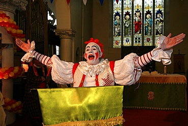 Annual Grimaldi clown service in London, England, United Kingdom, Europe