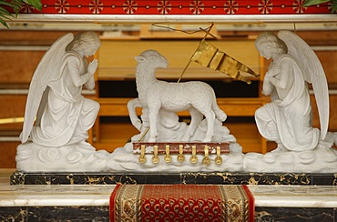 Altar in St. John the Baptist church, Xewkija, Gozo, Malta, Europe