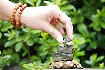 Miniature stupa symbolising nirvana, Seoul, South Korea, Asia