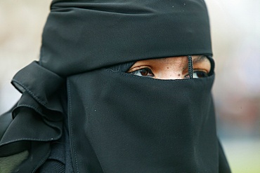 Muslim demonstration in Paris, France, Europe